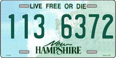 NH license plate 1136372