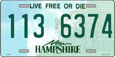 NH license plate 1136374