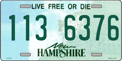 NH license plate 1136376
