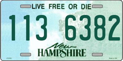 NH license plate 1136382