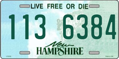 NH license plate 1136384