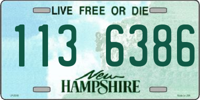 NH license plate 1136386