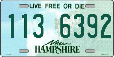 NH license plate 1136392