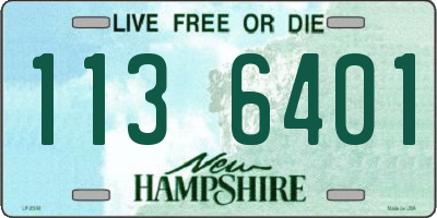 NH license plate 1136401