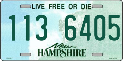 NH license plate 1136405
