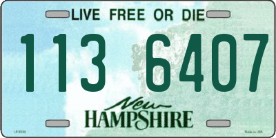 NH license plate 1136407