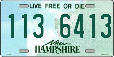 NH license plate 1136413