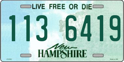 NH license plate 1136419