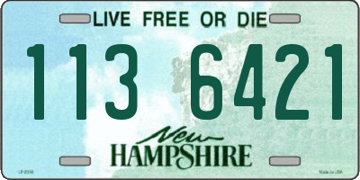 NH license plate 1136421
