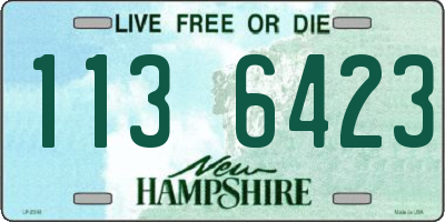 NH license plate 1136423