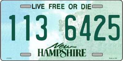 NH license plate 1136425