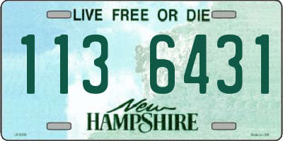NH license plate 1136431