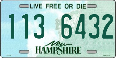 NH license plate 1136432
