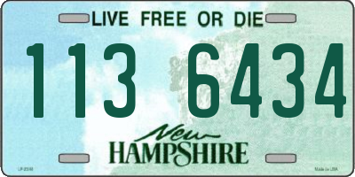 NH license plate 1136434