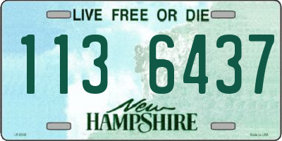 NH license plate 1136437