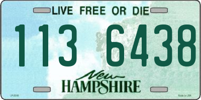 NH license plate 1136438