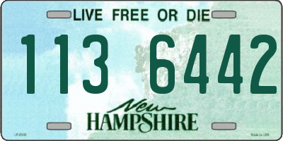 NH license plate 1136442