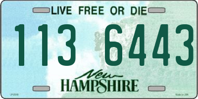 NH license plate 1136443