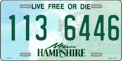 NH license plate 1136446