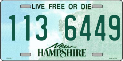 NH license plate 1136449