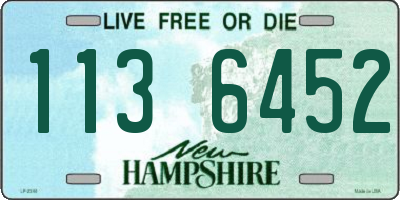 NH license plate 1136452
