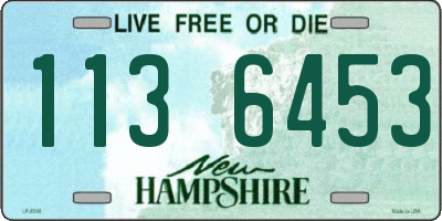 NH license plate 1136453
