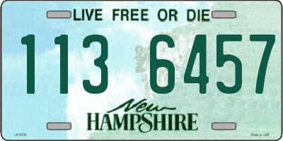NH license plate 1136457