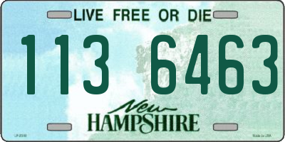 NH license plate 1136463