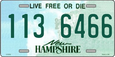 NH license plate 1136466