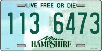 NH license plate 1136473
