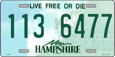 NH license plate 1136477