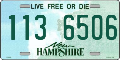 NH license plate 1136506