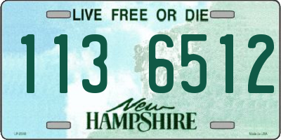 NH license plate 1136512