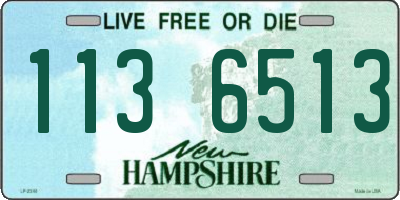 NH license plate 1136513