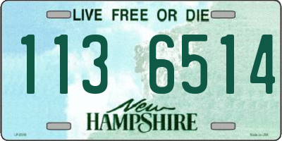NH license plate 1136514