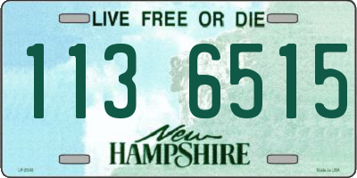 NH license plate 1136515