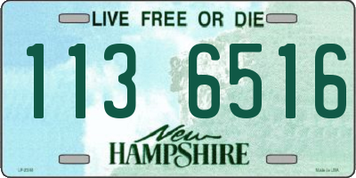 NH license plate 1136516