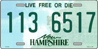NH license plate 1136517