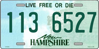 NH license plate 1136527