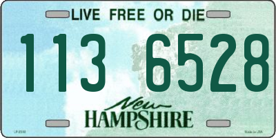 NH license plate 1136528