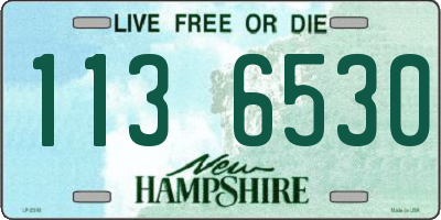 NH license plate 1136530