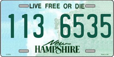 NH license plate 1136535