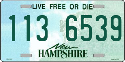 NH license plate 1136539
