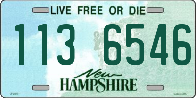 NH license plate 1136546
