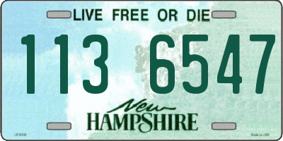 NH license plate 1136547