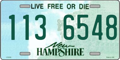 NH license plate 1136548