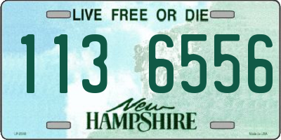 NH license plate 1136556