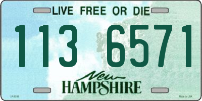 NH license plate 1136571