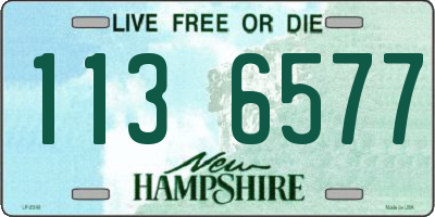 NH license plate 1136577