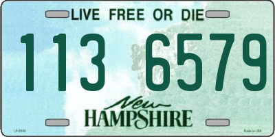NH license plate 1136579